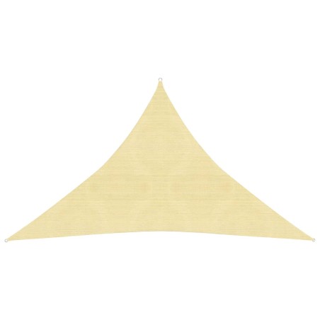 vidaXL Toldo de vela beige HDPE 160 g/m² 2,5x2,5x3,5 m