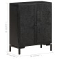 vidaXL Aparador de madera de mango maciza 60x30x76 cm vidaXL Aparador de madera de mango maciza 60x30x76 cm