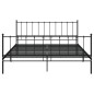 vidaXL Estructura de cama de metal negra 180x200 cm vidaXL Estructura de cama de metal negra 180x200 cm