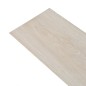vidaXL Lamas suelo PVC autoadhesivas 5,21 m² 2 mm roble clásico blanco