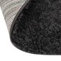 vidaXL Alfombra de pelo largo color crema y gris antracita φ120 cm