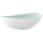 vidaXL Lavabo de vidrio templado blanco 54,5x35x15,5 cm