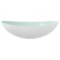 vidaXL Lavabo de vidrio templado blanco 54,5x35x15,5 cm