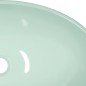 vidaXL Lavabo de vidrio templado blanco 54,5x35x15,5 cm