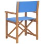 vidaXL Sillas de director plegables 2 unidades madera maciza teca azul vidaXL Sillas de director plegables 2 unidades madera maciza teca azul