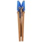 vidaXL Sillas de director plegables 2 unidades madera maciza teca azul vidaXL Sillas de director plegables 2 unidades madera maciza teca azul