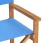 vidaXL Sillas de director plegables 2 unidades madera maciza teca azul vidaXL Sillas de director plegables 2 unidades madera maciza teca azul