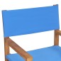 vidaXL Sillas de director plegables 2 unidades madera maciza teca azul vidaXL Sillas de director plegables 2 unidades madera maciza teca azul