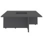 vidaXL Mesa de centro madera contrachapada gris 79,5x79,5x30 cm vidaXL Mesa de centro madera contrachapada gris 79,5x79,5x30 cm