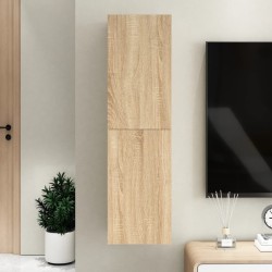 vidaXL Mueble de TV madera contrachapada color roble 30,5x30x110 cm