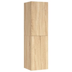 vidaXL Mueble de TV madera contrachapada color roble 30,5x30x110 cm