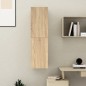vidaXL Mueble de TV madera contrachapada color roble 30,5x30x110 cm