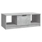 vidaXL Mesa de centro madera de ingeniería gris hormigón 102x50x36 cm vidaXL Mesa de centro madera de ingeniería gris hormigón 102x50x36 cm