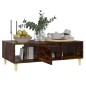 vidaXL Mesa de centro madera de ingeniería roble ahumado 103,5x60x35cm vidaXL Mesa de centro madera de ingeniería roble ahumado 103,5x60x35cm