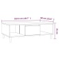 vidaXL Mesa de centro madera de ingeniería roble ahumado 103,5x60x35cm vidaXL Mesa de centro madera de ingeniería roble ahumado 103,5x60x35cm