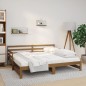 vidaXL Sofá cama extraíble madera maciza pino marrón miel 2x(90x190)cm vidaXL Sofá cama extraíble madera maciza pino marrón miel 2x(90x190)cm