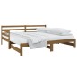 vidaXL Sofá cama extraíble madera maciza pino marrón miel 2x(90x190)cm vidaXL Sofá cama extraíble madera maciza pino marrón miel 2x(90x190)cm