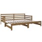 vidaXL Sofá cama extraíble madera maciza pino marrón miel 2x(90x190)cm vidaXL Sofá cama extraíble madera maciza pino marrón miel 2x(90x190)cm