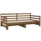 vidaXL Sofá cama extraíble madera maciza pino marrón miel 2x(90x190)cm vidaXL Sofá cama extraíble madera maciza pino marrón miel 2x(90x190)cm