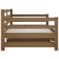 vidaXL Sofá cama extraíble madera maciza pino marrón miel 2x(90x190)cm vidaXL Sofá cama extraíble madera maciza pino marrón miel 2x(90x190)cm