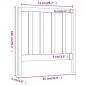 vidaXL Cabecero de cama madera maciza de pino marrón miel 81x4x100 cm vidaXL Cabecero de cama madera maciza de pino marrón miel 81x4x100 cm
