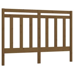 vidaXL Cabecero de cama madera maciza de pino marrón miel 166x4x100 cm