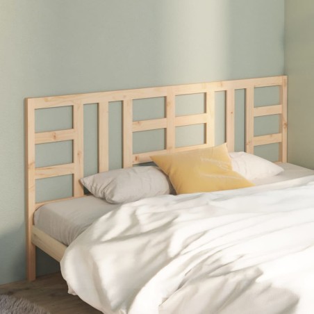 vidaXL Cabecero de cama madera maciza de pino 186x4x100 cm