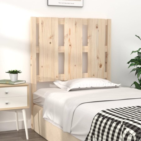 vidaXL Cabecero de cama madera maciza de pino 80,5x4x100 cm