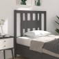 vidaXL Cabecero madera maciza de pino gris 106x4x100 cm vidaXL Cabecero madera maciza de pino gris 106x4x100 cm