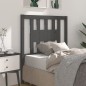 vidaXL Cabecero madera maciza de pino gris 106x4x100 cm vidaXL Cabecero madera maciza de pino gris 106x4x100 cm