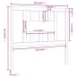 vidaXL Cabecero madera maciza de pino gris 106x4x100 cm vidaXL Cabecero madera maciza de pino gris 106x4x100 cm