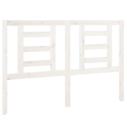 vidaXL Cabecero de cama madera maciza de pino blanco 141x4x100 cm
