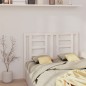 vidaXL Cabecero de cama madera maciza de pino blanco 141x4x100 cm vidaXL Cabecero de cama madera maciza de pino blanco 141x4x100 cm