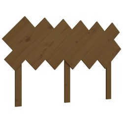 vidaXL Cabecero de cama madera maciza de pino marrón miel 132x3x81cm
