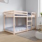 vidaXL Litera de madera maciza de pino 90x190 cm