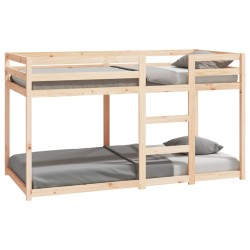 vidaXL Litera de madera maciza de pino 90x190 cm