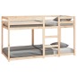 vidaXL Litera de madera maciza de pino 90x190 cm