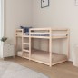vidaXL Litera de madera maciza de pino 90x190 cm