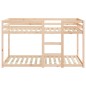 vidaXL Litera de madera maciza de pino 90x190 cm