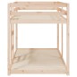 vidaXL Litera de madera maciza de pino 90x190 cm