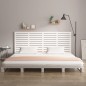 vidaXL Cabecero cama de pared madera maciza pino blanco 186x3x91,5 cm vidaXL Cabecero cama de pared madera maciza pino blanco 186x3x91,5 cm