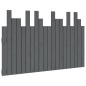 vidaXL Cabecero de cama de pared madera maciza pino gris 127,5x3x80 cm vidaXL Cabecero de cama de pared madera maciza pino gris 127,5x3x80 cm
