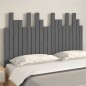 vidaXL Cabecero de cama de pared madera maciza pino gris 127,5x3x80 cm vidaXL Cabecero de cama de pared madera maciza pino gris 127,5x3x80 cm