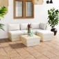 vidaXL Muebles de jardín de palets 5 piezas y cojines madera de abeto vidaXL Muebles de jardín de palets 5 piezas y cojines madera de abeto
