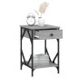 vidaXL Mesita de noche madera contrachapada gris Sonoma 40x42x60 cm vidaXL Mesita de noche madera contrachapada gris Sonoma 40x42x60 cm
