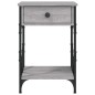 vidaXL Mesita de noche madera contrachapada gris Sonoma 40x42x60 cm vidaXL Mesita de noche madera contrachapada gris Sonoma 40x42x60 cm