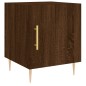 vidaXL Mesita de noche madera de ingeniería marrón roble 40x40x50 cm vidaXL Mesita de noche madera de ingeniería marrón roble 40x40x50 cm