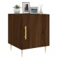 vidaXL Mesita de noche madera de ingeniería marrón roble 40x40x50 cm vidaXL Mesita de noche madera de ingeniería marrón roble 40x40x50 cm