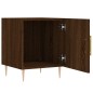 vidaXL Mesita de noche madera de ingeniería marrón roble 40x40x50 cm vidaXL Mesita de noche madera de ingeniería marrón roble 40x40x50 cm