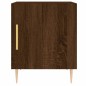 vidaXL Mesita de noche madera de ingeniería marrón roble 40x40x50 cm vidaXL Mesita de noche madera de ingeniería marrón roble 40x40x50 cm